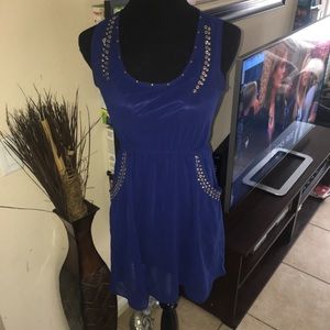🌴🌺Royal Blue Sundress w/ pockets Size S/M
